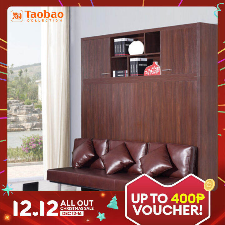 Foldable OnePiece Sofa Wall Bed Invisible Wall Bed Flip Bed Multifunctional Hidden Folding Bed