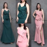 (นางแบบใส่ชุดขาย) SweeT BoW Maxi DresS แม็กซี่เดรส เดรสยาว เดรสทรงหางปลา เดรสราตรี ดีไซน์สวยหรูหรา เนื้อผ้าขึ้นทรงสวย เดรสแต่งโบว์ ใหญ่ช่วงอก สวยเก๋สะพรึงมาก!!  ช่วงล่างเป็นกระโปรงยาวทรงหางปลา เนื้อผ้าพรีเมี่ยม **งดรับลค.ดราม่า