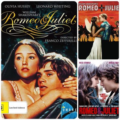 โรมิโอแอนจูเรียส มัดรวม 3 เวอร์ชั่น Romeo &amp; Juliet 3-Movie Collection #แพ็คสุดคุ้ม (ดูพากย์ไทยได้-ซับไทยได้)