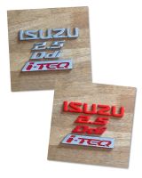 โลโก้ ISUZU 2.5 Ddi i-TEQ ตัวหนังสือฝาท้าย (จำนวน 4 ชิ้น)