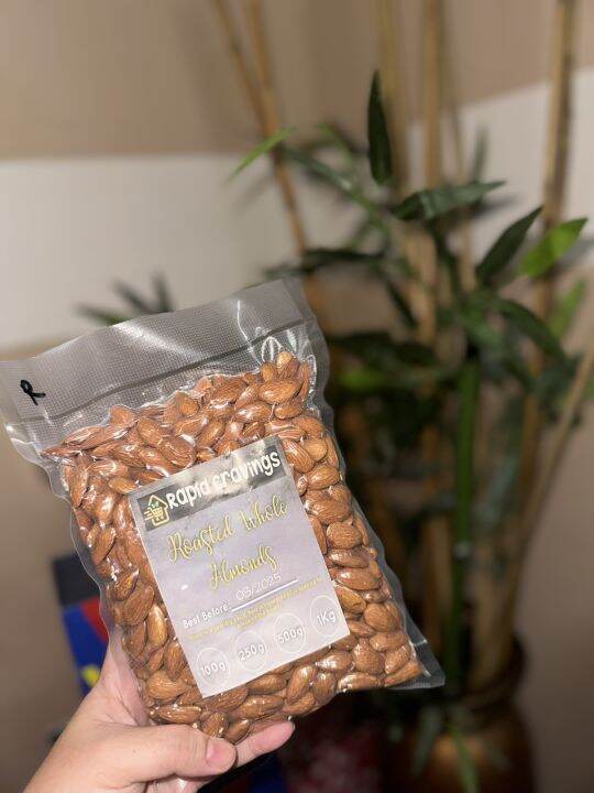 Roasted Whole Almonds 100g 25pg 500g 1kg (Premium vacuumsealed