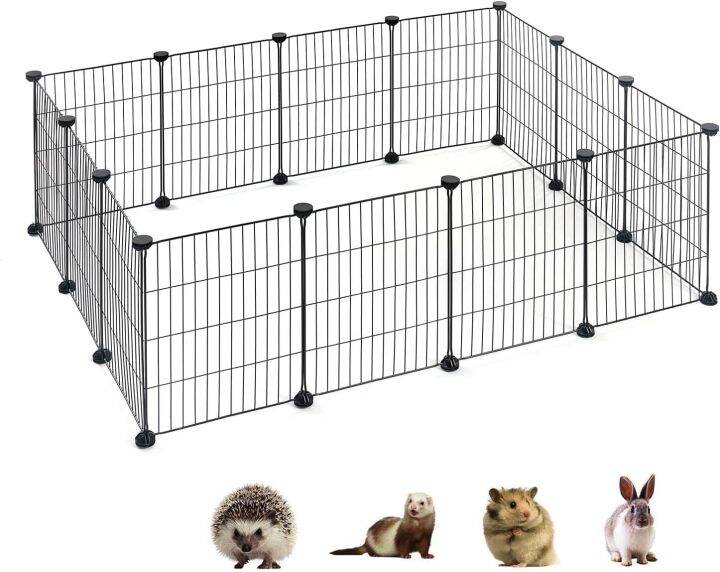 DIY Frame Steel Panel Extendable Dog Cage Pet Cage Dog Fence Stackable