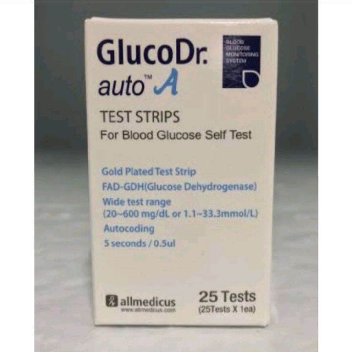 GLUCO DR AUTO A TEST STRIPS BY 25's & 50's / GLUCO DR ( 100 original