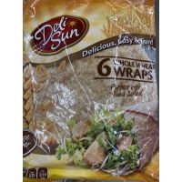 แผ่นแป้งสาลี รสธัญพืช ตรา เดลีซัน 360g. Whole Wheat Wraps ( Delisun Brand ) โฮลวีท แรพ