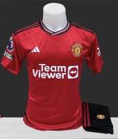 ชุดกีฬา ชุดแมนยู ทีมเหย้า มีทั้งเสื้อและกางเกง สีแดง #Manchester united Home รุ่นใหม่ล่าสุด มีไซส์ M,L,XL