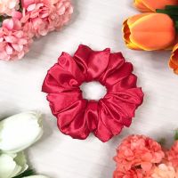 ยางรัดผม scrunchie รหัส P097 สี Red