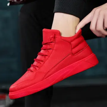 Full red sports on sale shoes