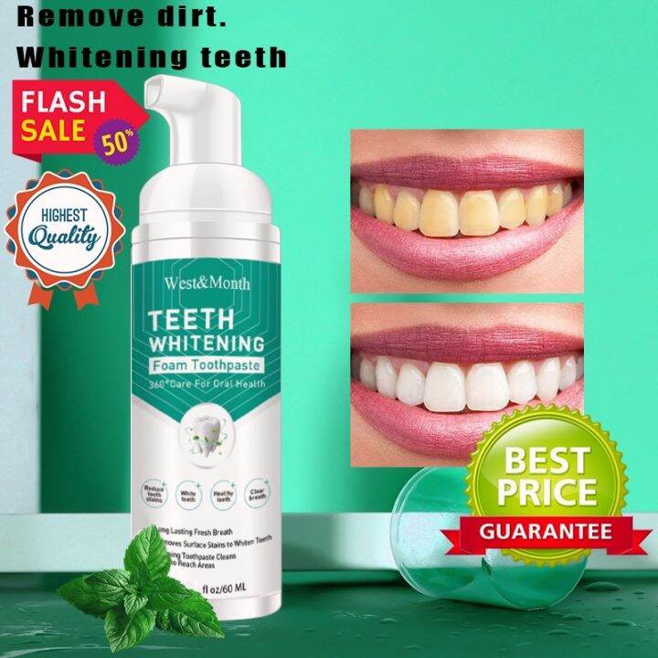 Teeth Whitening Mousse Toothpaste Mouthwash Care for Oral Health ...