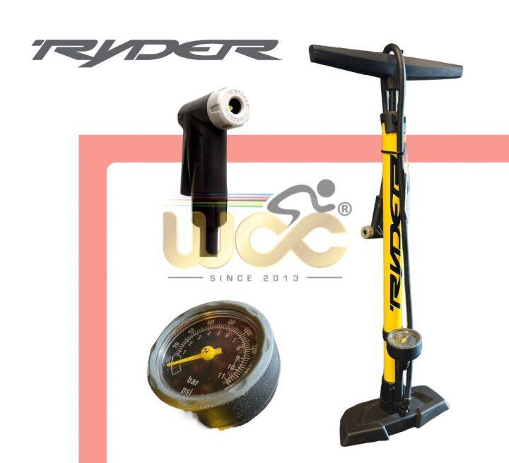 Ryder Rival Pro 160psi Floor Pump Bicycle Floor pump high quality Lazada