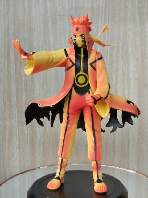 Naruto Bijuu Mode Action Figure Miniatur Pajangan Nine Tails Chakra