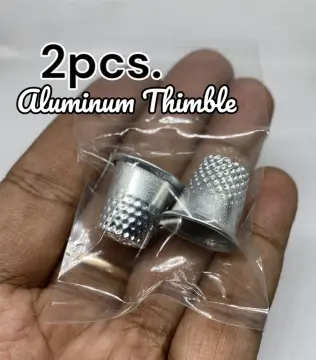 6 Pieces Sewing Thimble Finger Protector,adjustable Metal Finger Shield  Protector For Sewing Embroid