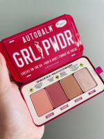 The Balm Autobalm Girl Powder Cheek Palette, Long Lasting Blush and Highlight