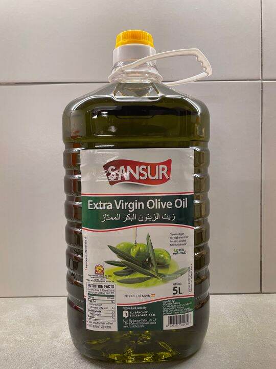 Extra Virgin Olive Oil / Minyak Zaitun 5L Spain expired date 2025 Lazada