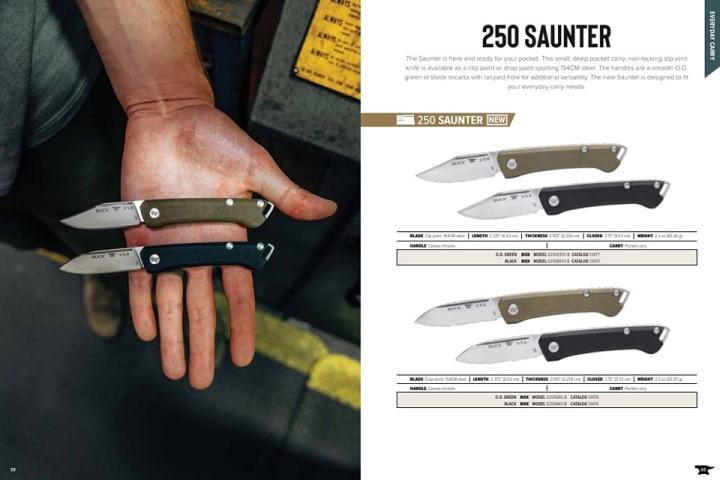 มีด-buck-รุ่น-250-saunter-drop-point-มีดขนาดกระทัดรัด-เหล็ก-154cm-slip-joint-ด้ามจับ-canvas-micarta-สวย-คลาสสิค-ผลิต-อเมริกา