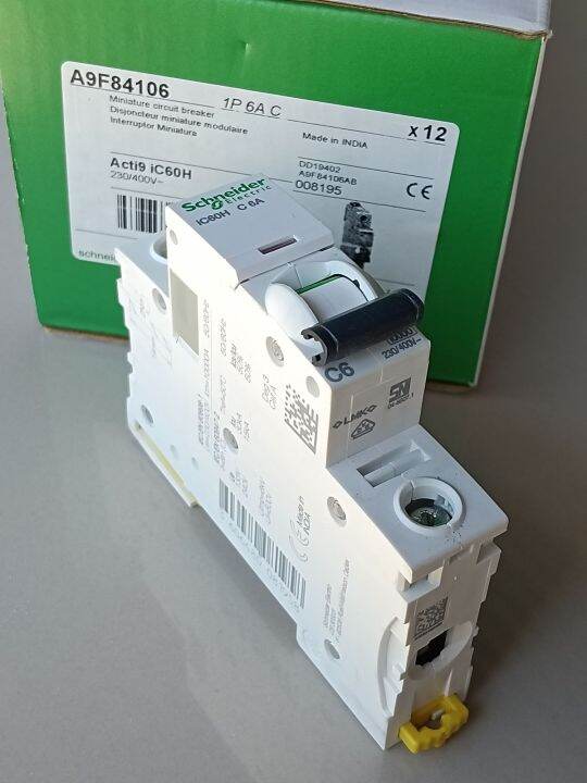 Schneider Electric IC60N C 6A Leitungsschutzschalter, used | Lazada.co.th