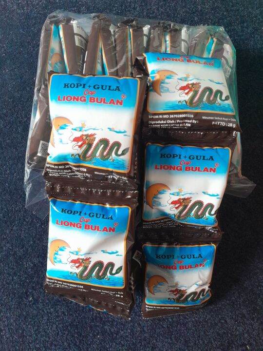 Kopi Liong Bulan Kopi plus Gula Sachet [isi 10] Lazada Indonesia