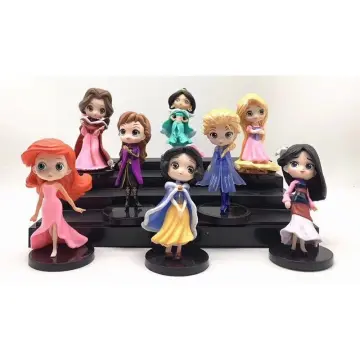 Disney Princess Mini Figures Figurines Cake Toppers 8 Pics Little Mermaid  Anna