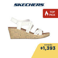 Skechers สเก็ตเชอร์ส รองเท้าแตะผู้หญิง Women Cali Beverlee Delicate Glow Sandals - 119339-WHT Luxe Foam, Vegan