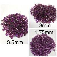 โรโดไลท์โกเมน 3.5มม. 3มม. 1.75มม. ทรงกลม หินธรรมชาติ 100% Rhodolite garnet 3.5mm, 3mm, 1.75mm round shape 100% natural gemstone