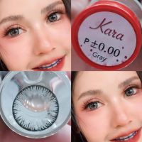 คอนแทคเลนส์ บิ๊กอาย เลนส์โต รุ่น Kara มีสีเทา/ตาล Gray/Brown มีค่าสายตา (0.00)-(-6.00) เปลี่ยนแทนทุกเดือน