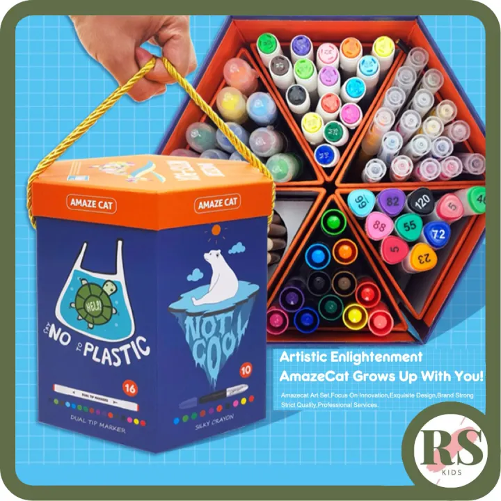 Kids Art Set in Hexagon Box Lazada PH