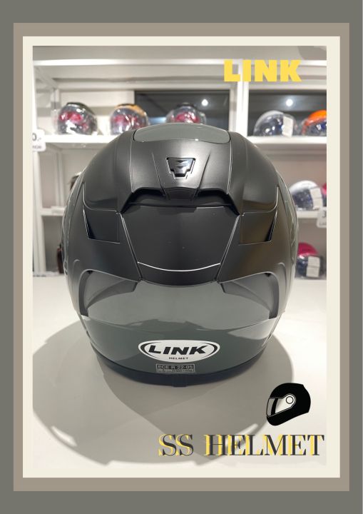 หมวกกันน็อค-link-helmet-หมวกกันน็อคเต็มใบทนทานต่อแรงกระแทก-รูปทรงโฉบเฉี่ยวดูสปอร์ต-ลวดลายสวยเท่