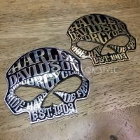 โลโก้ Harley Davidson งานอลูมิเนียมบาง ขนาด 9x9cm