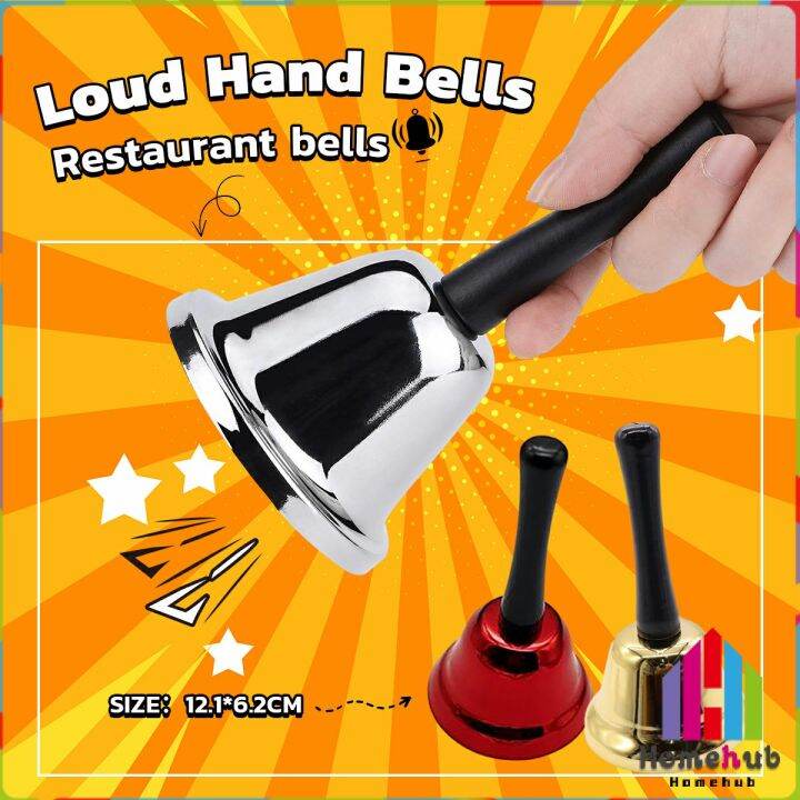 HB Loud Hand Bells for Adults, Dinner Bells for Inside Classroom Bell