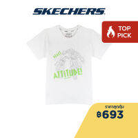 Skechers สเก็ตเชอร์ส เสื้อยืดแขนสั้นเด็ก Kids Transformers Short Sleeve Tee - SL223K243-00GK