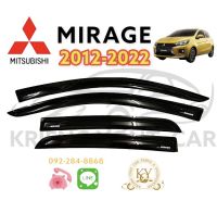 กันสาด/คิ้วกันสาด มิตซูบิชิ มิราจ 2012-2022 สีดำ MITSUBISHI MiRAGE 2012-2022 BLACK