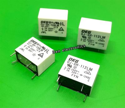 รีเลย์ OJ-SH-124LM 24V , OJ-SH-112LM 12V 4ขา 3แอมป์