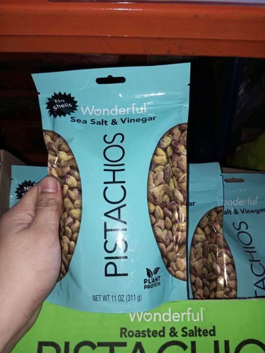 WONDERFUL PISTACHIOS NO SHELLs SALT&VINEGAR 311G Lazada PH