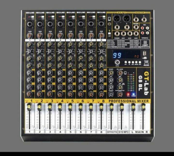 audio mixer GT LAB G8 BL/GT LAB G8 BL 8CH USBBLUETOOTHSOUNDCARDBAY
