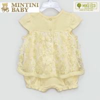 มาใหม่ชุดรอมเปอร์ขาสั้น แบรนด์ MINTINI BABY มือ1 ไซซ์ 3M