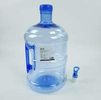 ถังน้ำดื่ม PET พร้อมก๊อก 7.5 ลิตร สีฟ้า  ถังน้ำดื่มมีก็อก ถังน้ำดื่ม 7.5 ลิตร