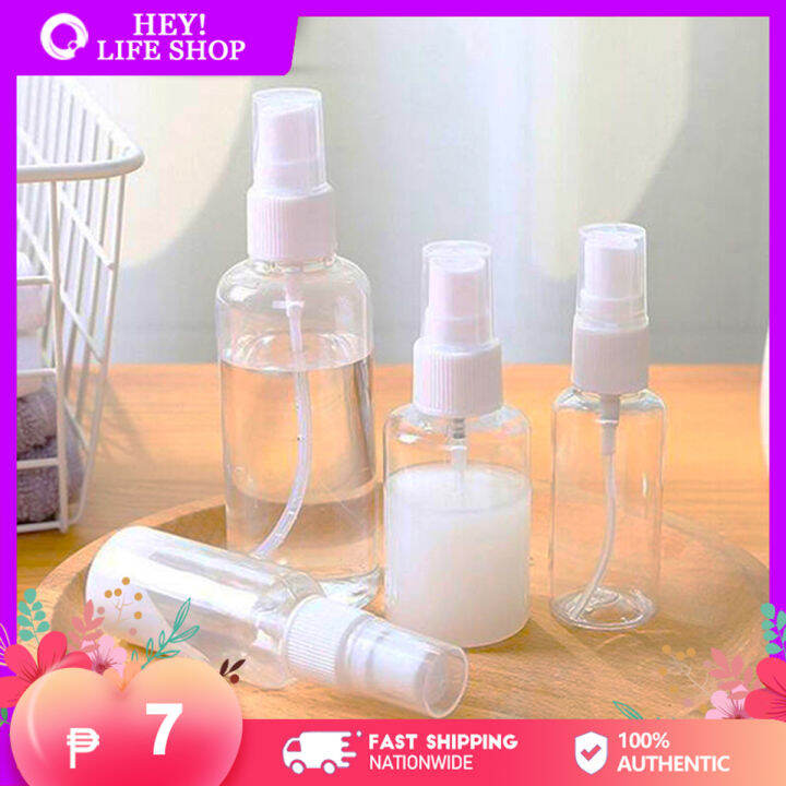 Portable 30ml/50ml/100ml Clear Plastic Spray Bottle Skincare Alcohol ...