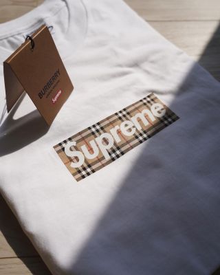 Supreme Burberry Box Logo Tee