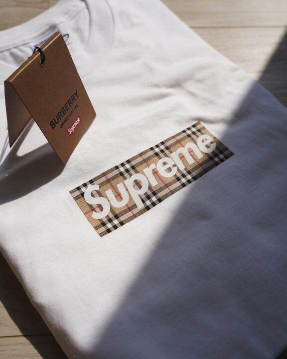 Supreme Burberry Box Logo Tee Black 激安売れ筋 メンズ | bca.edu.gr