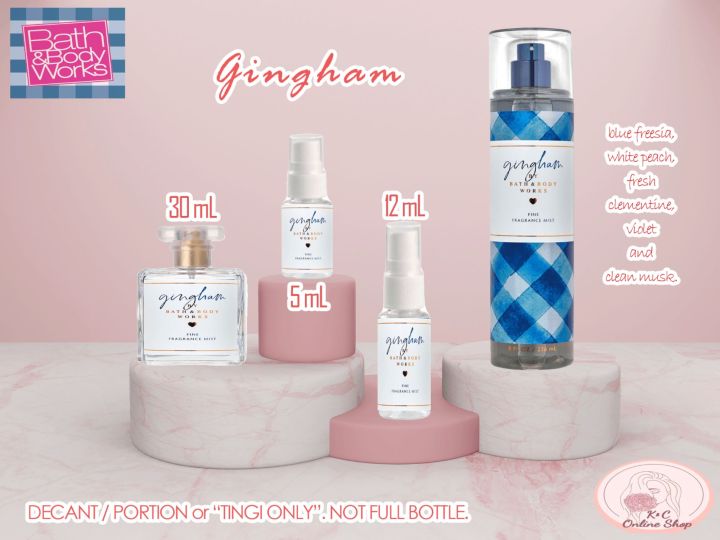 Gingham Bath And Body Works 5ml12ml30ml Decant Lazada Ph 5956