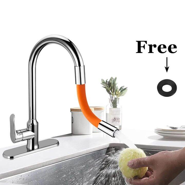 【COD】100cm Faucet Extension Hose 360 Degrees Silicone hose Kitchen