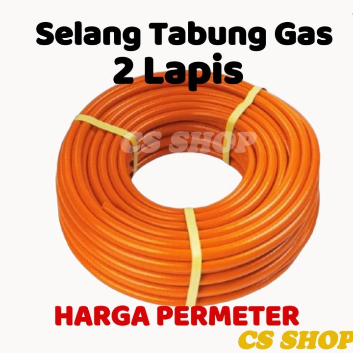 Selang Gas Lapis Orange Meteran Selang Tabung Gas Meteran Lapis Selang Regulator Tabung Gas