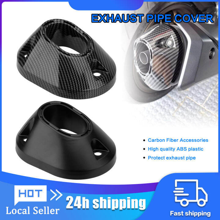 Motorcycle MUFFLER TIP COVER GLOSSY CARBON / EXHAUST TIP GARNISH For