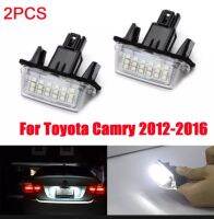 2pcs ป้ายทะเบียน18 LED ไฟซีน่อนสีขาวสูงสำหรับ Toyota Camry 2012-2016