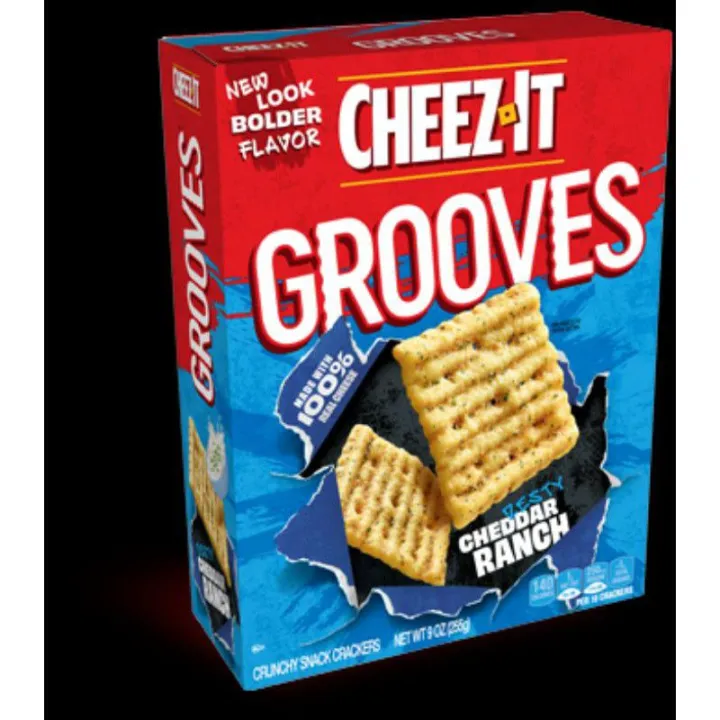 CHEEZIT GROOVES ZESTY CHEDDAR RANCH (255g) Lazada PH