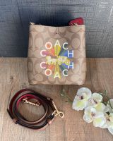 แท้?% Coach C6835 Mini Town Bucket In Signature Canvas สะพายข้างใบเล็ก