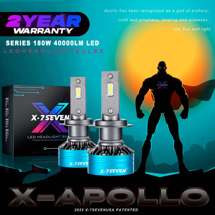 Usa【local Seller】 X 7seven Apollo 9005 9006 9012 H1 H4 H7 H11 180w