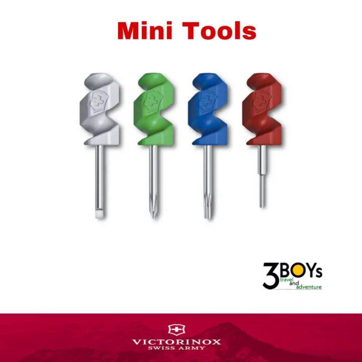 victorinox-ชุด-ไขควง-4ชิ้น-mini-tools-ไขควง-1-5-mm-หมุดซิมการ์ด-ไขควงปากแฉก-000-ไขควงทอร์กซ์-t4-นำมาอัพเกรดมีดพก-84-85-91-และ-111-มม