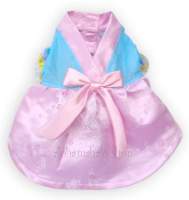 ชุดหมา ฮันบกเกาหลี พร้อมส่ง Korea Hanbok เสื้อหมา แมว สัตว์เลี้ยง สีชมพู Dog Dress Pet Clothes