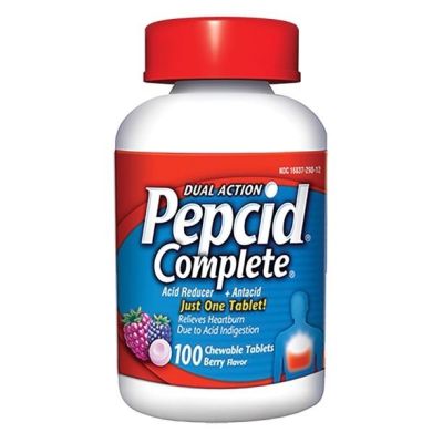 Pepcid Complete Dual Action 100 chewable tablets