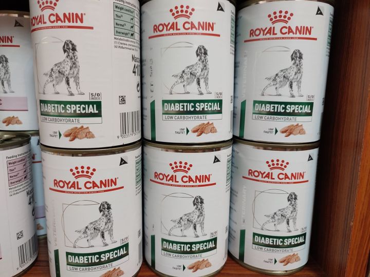 [Royal Canin] x6can Diabetic for dog อาหารสุนัขสำหรับเบาหวาน 410g x6กป